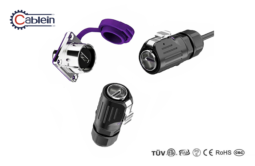 LP-24 Series HDMI Cable Connector IP67